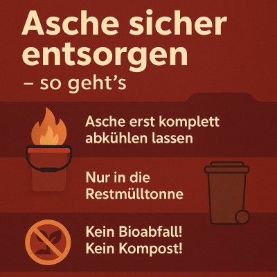 Sichere Ascheentsorgung: So vermeiden Haushalte Brände im Winter